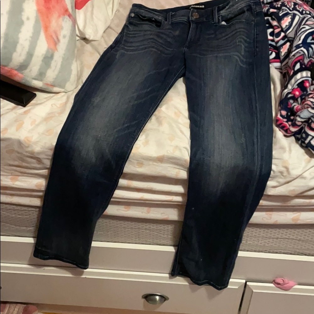 Cropped skinny jeans